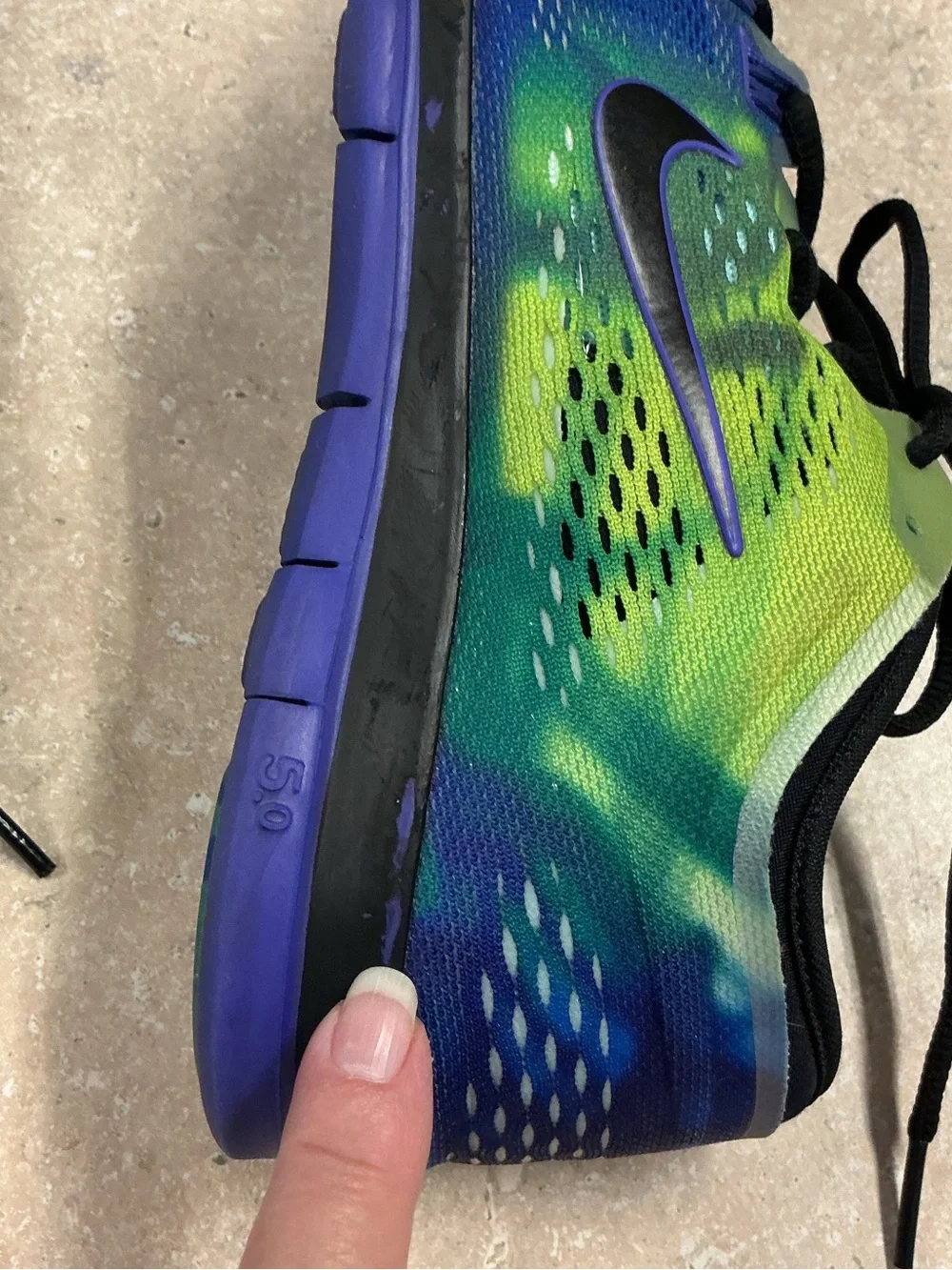 Nike Free TR Fit 4 5.0 SZ 9.5 Tie-dye Sneakers Womens Athletic Shoes